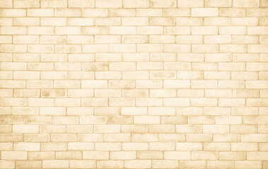 Obraz premium Cream and beige brick wall texture background. Brickwork and stonework flooring interior.