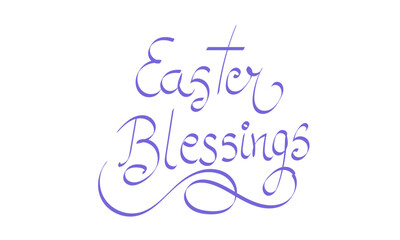 Happy Easter calligraphy design for print or use as poster, card, flyer or T Shirt
