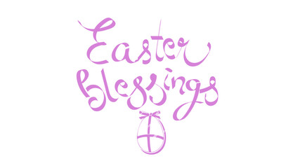 Happy Easter calligraphy design for print or use as poster, card, flyer or T Shirt