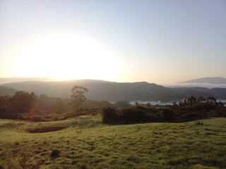 sunrise in the mountains of Cantabria,  Spain 