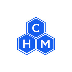 CHM letter logo design on black background. CHM  creative initials letter logo concept. CHM letter design.