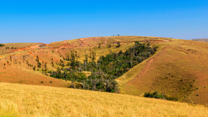 Obraz premium Paysage aride dans le centre-ouest de Madagascar