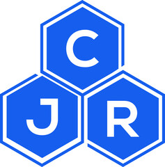 CJR letter logo design on black background. CJR creative initials letter logo concept. CJR letter design. 