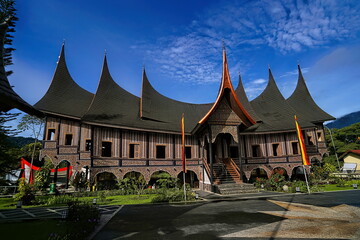 Obraz premium Museum of Minangkabau Culture in North Sumatra, Indonesia