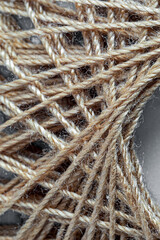 close up of sewing thread