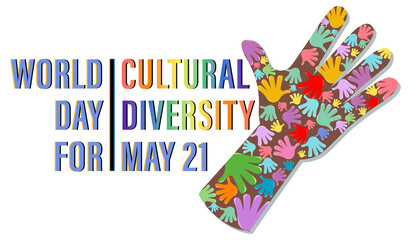 Obraz na płótnie Canvas The World Day for Cultural Diversity Banner Design