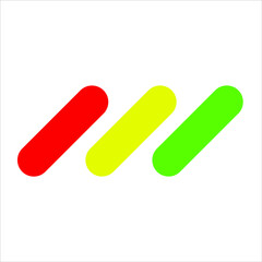 flat design geometric shape line logo