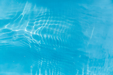 The waves on the blue background.