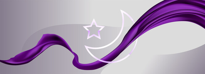 Realistic Islamic ornamental background