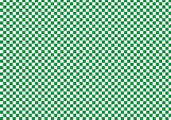 green checkerboard pattern background
