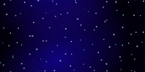 Fototapeta premium Falling Snowflakes seamless pattern flying snow