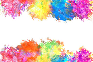 空 雲 虹 水彩 ベクター 背景