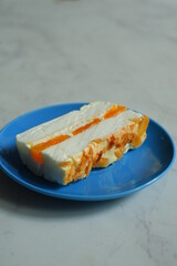 piece of cake on a plate