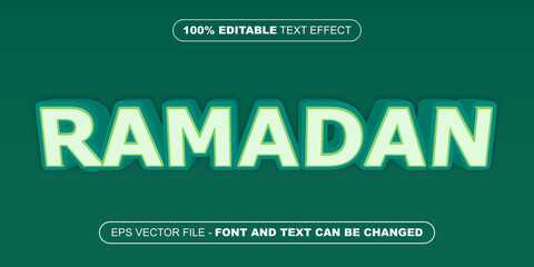 ramadan 3d editable text effect