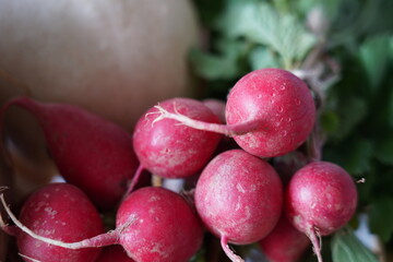 natural organic vegetables photos out of focus, Marche Marketplace.
