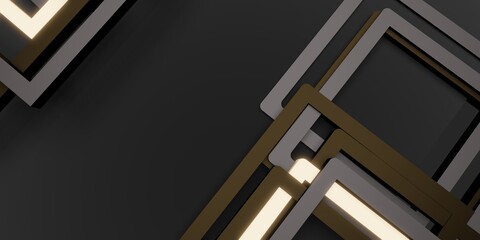 Fototapeta premium Abstract Technology Background Shiny Material Glitter 3D Illustration