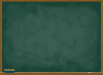 教室の黒板（緑）のベクター背景素材