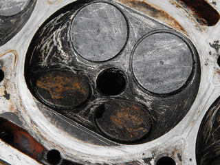 Burnt exhaust valve.