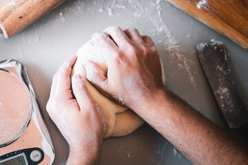 Making Homemade Pizza Dough