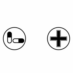 Fototapeta premium Medical Line Icon For Designers And Developers. Icons Of Health Healthcare Medical Bandage Breakup Broken Heart Medical Vector