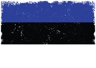 Illsutrated of Estonia grunge flag