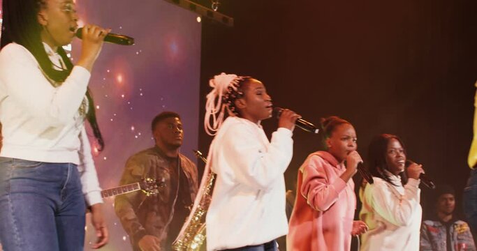 Concert of a musical African American group