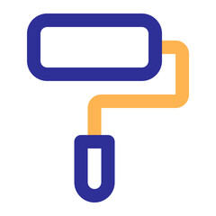 Fototapeta premium roller paint colored line icon