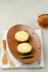 Kue Lumpur Kentang  or Potato Mud Cake, Indonesian Traditional Cake made from Potato, Sweet and Soft Texture.