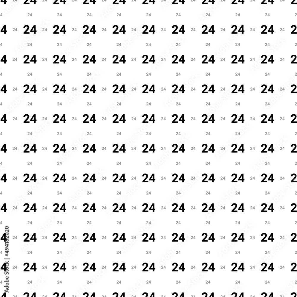Poster square seamless background pattern from black around the clock symbols are different sizes and opaci