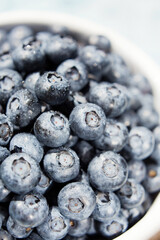 Fresh blueberry background close up