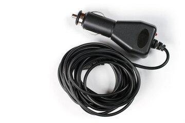 Car cigarette lighter charger with long cable.