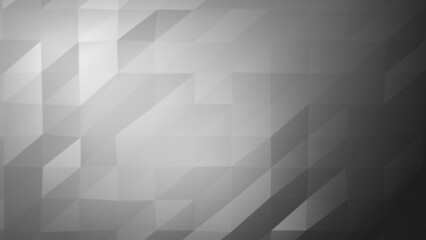 Fototapeta premium Abstract low poly black and white background