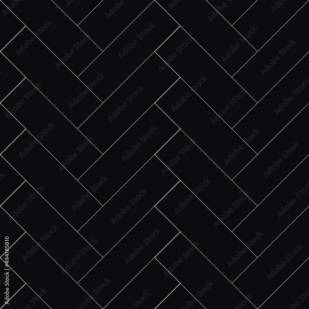Poster herringbone pattern in black and white vector seamless repeat pattern print background