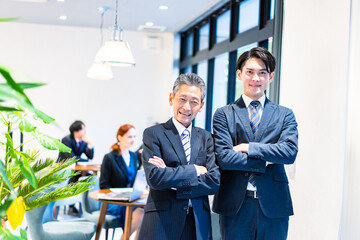 フレンドリーな上司と部下