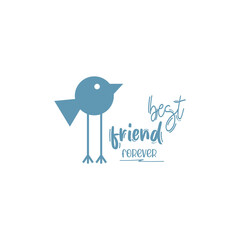 friend quote bird illustration design craft motivation