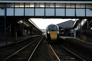 Fototapeta na wymiar Truro train station cornwall england uk 