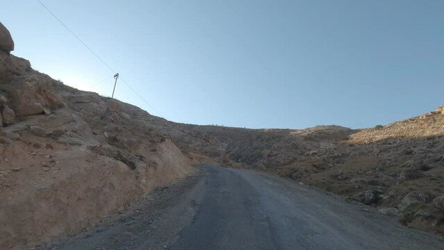 Driving Around Hasankeyf Area, Turkey
