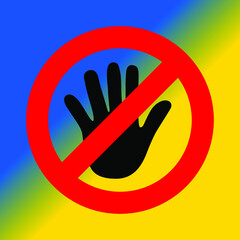 stop hand sign ukraine