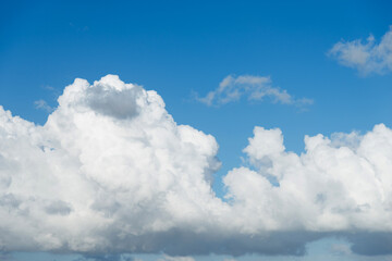 Naklejka na ściany i meble White clouds and blue sky