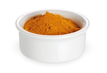 Obraz na płótnie Canvas Dry turmeric powder in a bowl