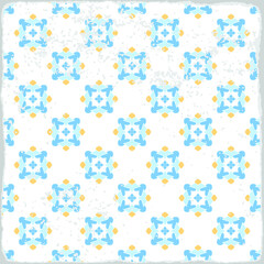 Traditional ornate portuguese tiles azulejos. Vintage pattern for textile design. Geometric mosaic, majolica. Seamless geometric pattern. Vector decorative background. Vintage floral pattern.