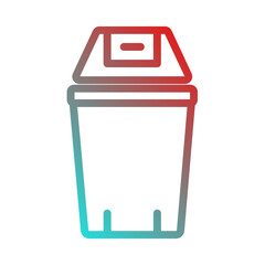 rubbish bin icon