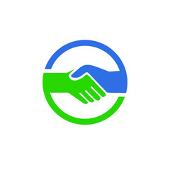 Handshake symbol (handshake emblem, handshake sign)
