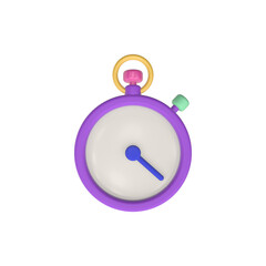 3d render illustration of stopwatch
. Sports theme. Modern trendy design. Simple icon for web and app. Isolated on white background.