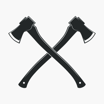 crossed axes black and white clip art preview