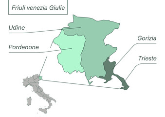 Province Regione Friuli Venezia Giulia © Intermezzi Editore