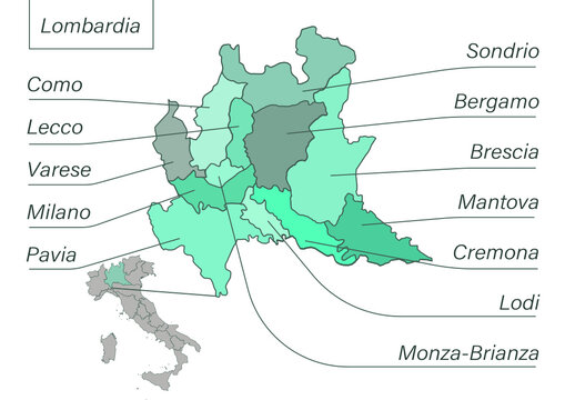 Province Regione Lombardia