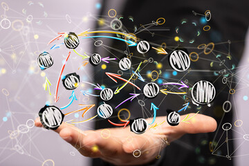 people network structure HR - Human resources management and recruitment
