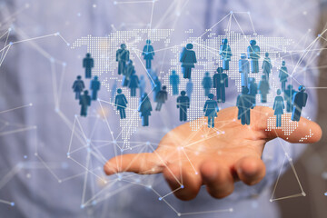 Structure of world economy, communication network global