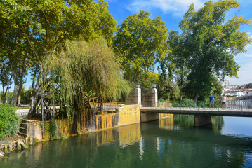 Mittelalterliche Wassermühle in Tomar, Portugal 